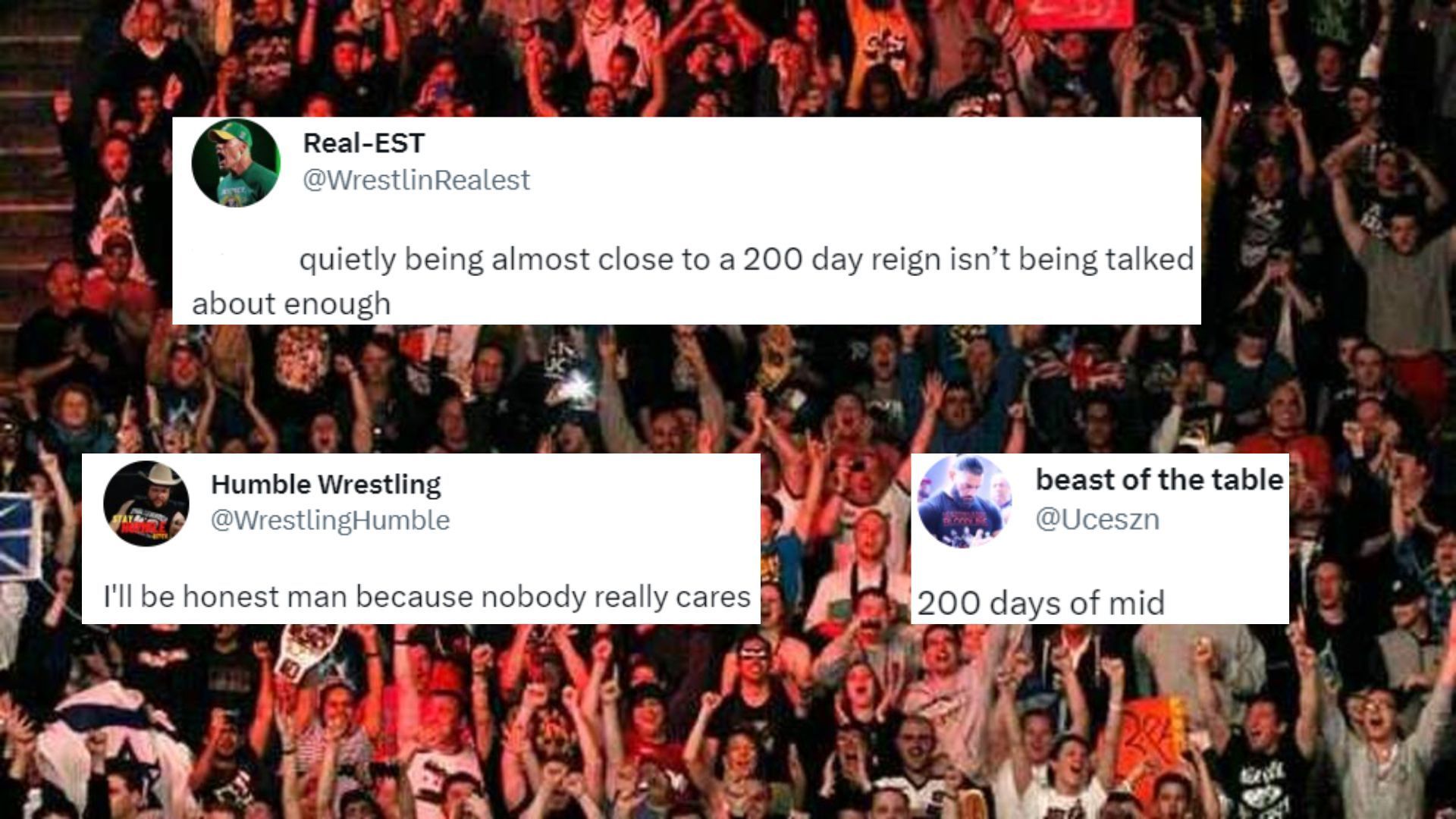 WWE prefers to have long title reigns now.