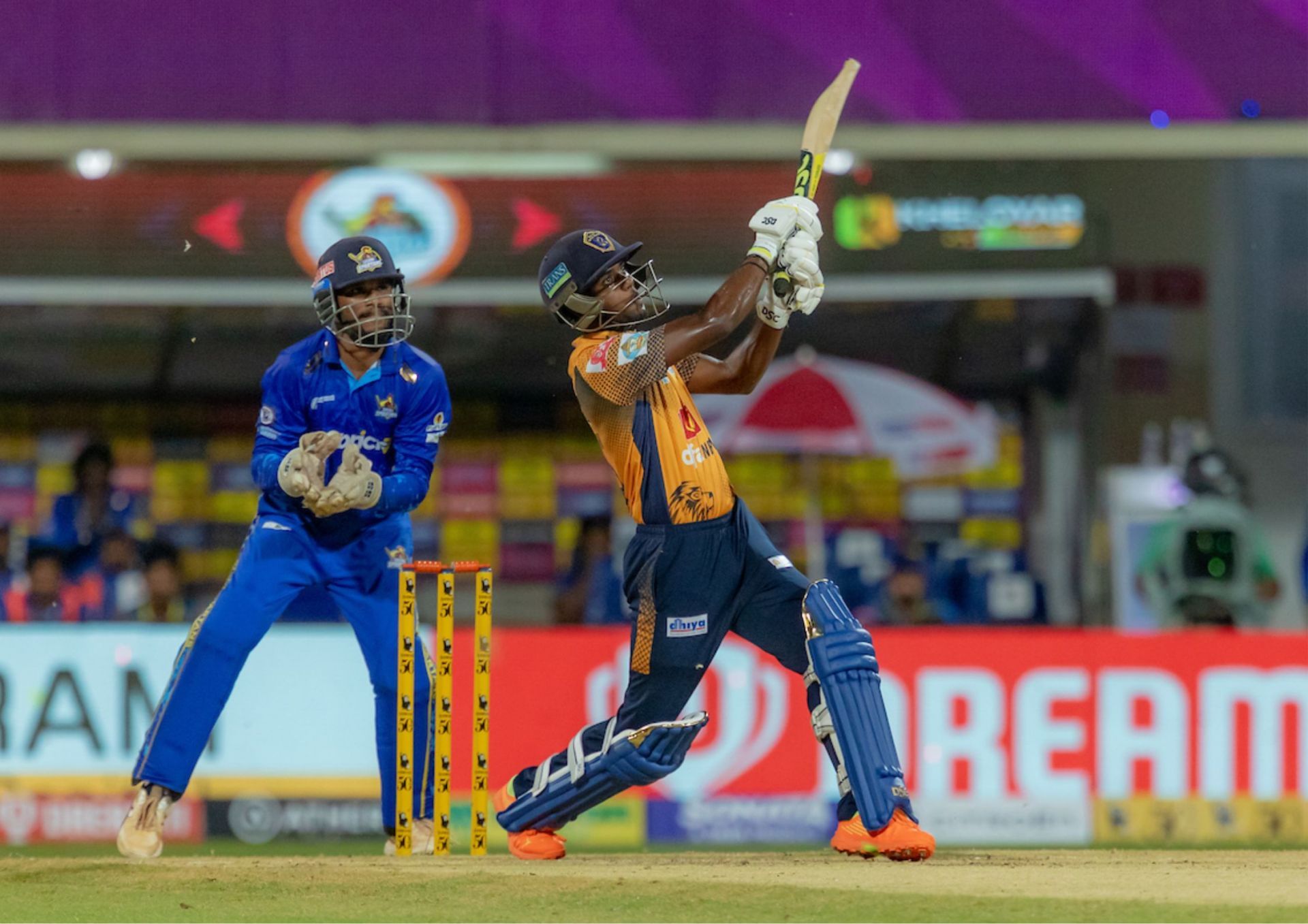 G Ajitesh brims with power, confidence and incredible talent as he has shown in the TNPL (Picture Credits: tnpl.cricket).