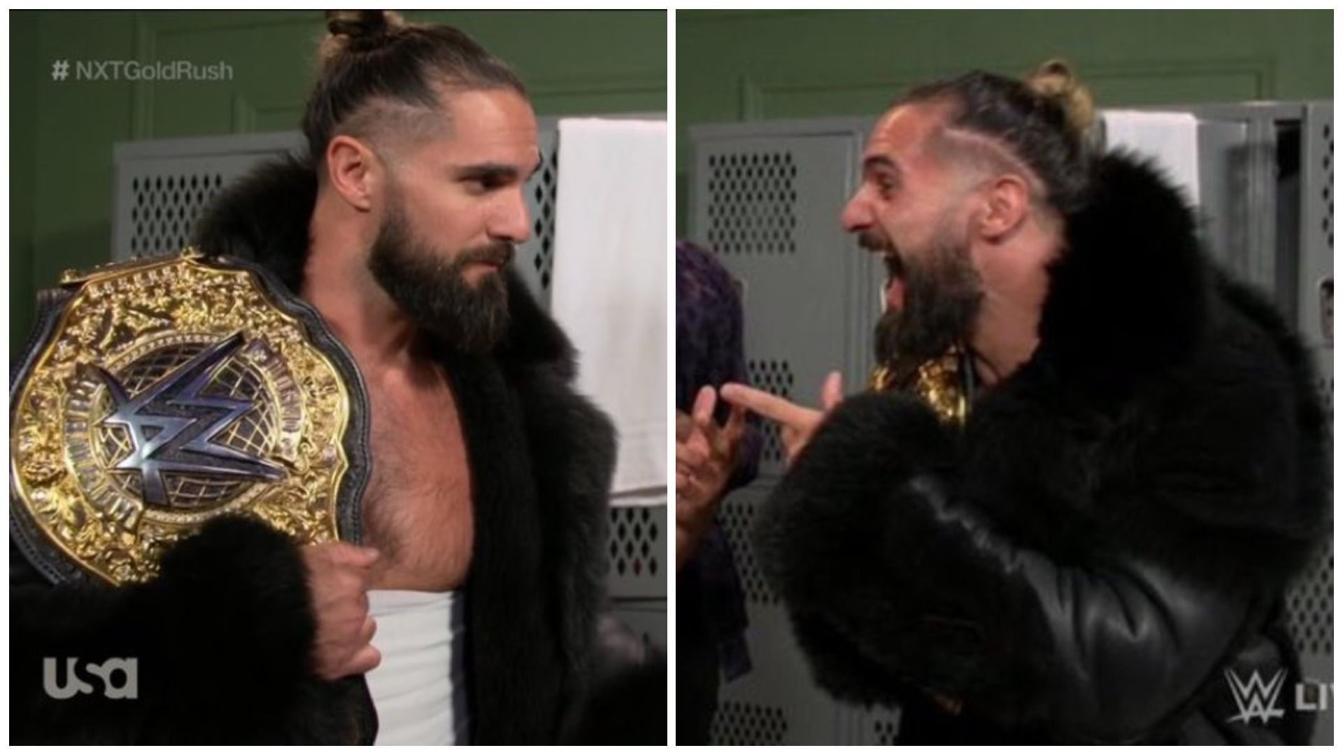 Seth Rollins during tonight