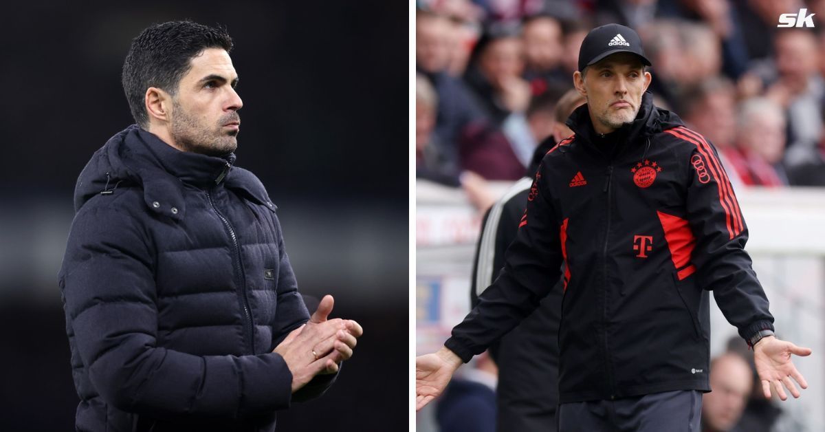 Arsenal manager Mikel Arteta and Bayern Munich boss Thomas Tuchel