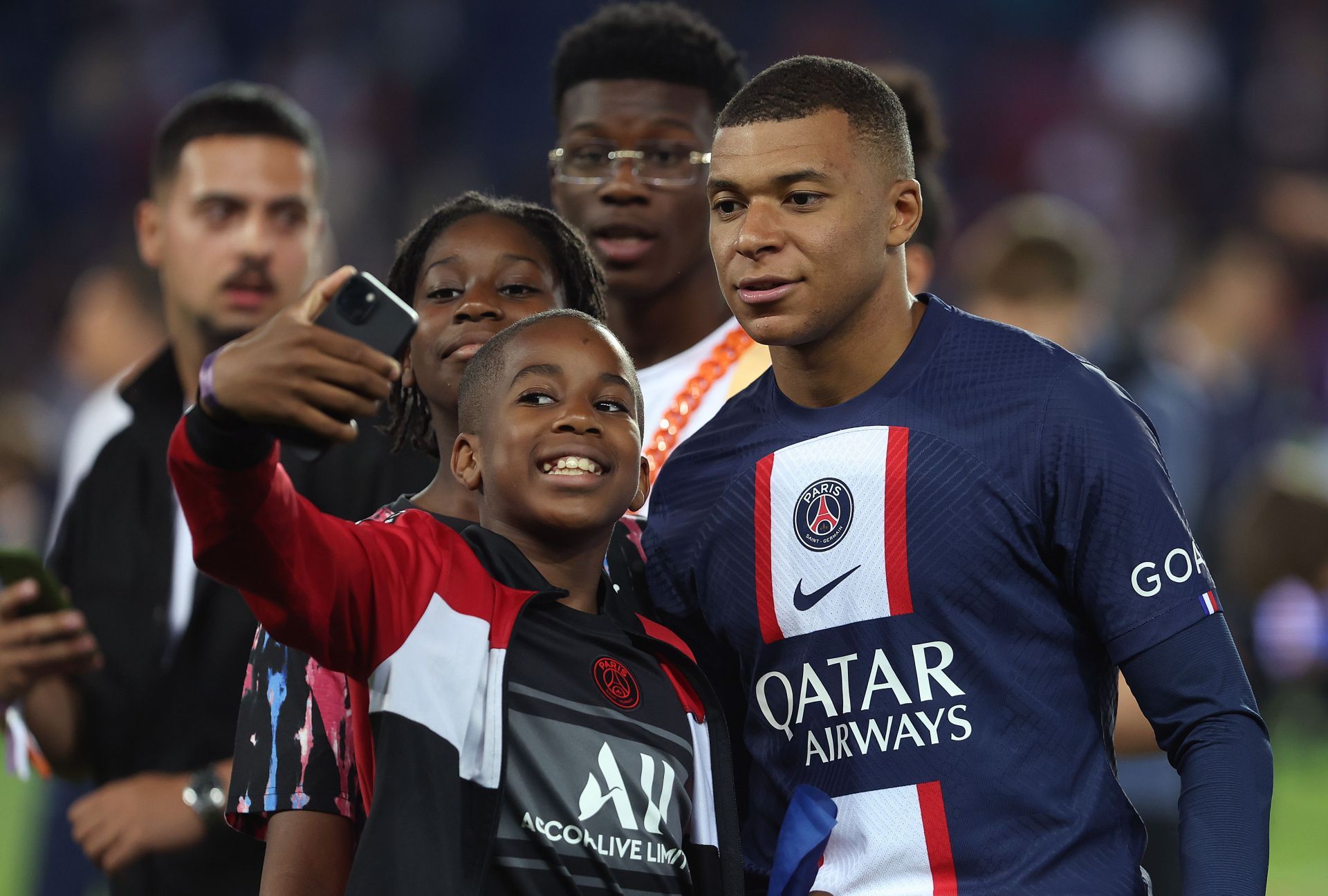 Mbappe has won five Ligue 1 titles with PSG.