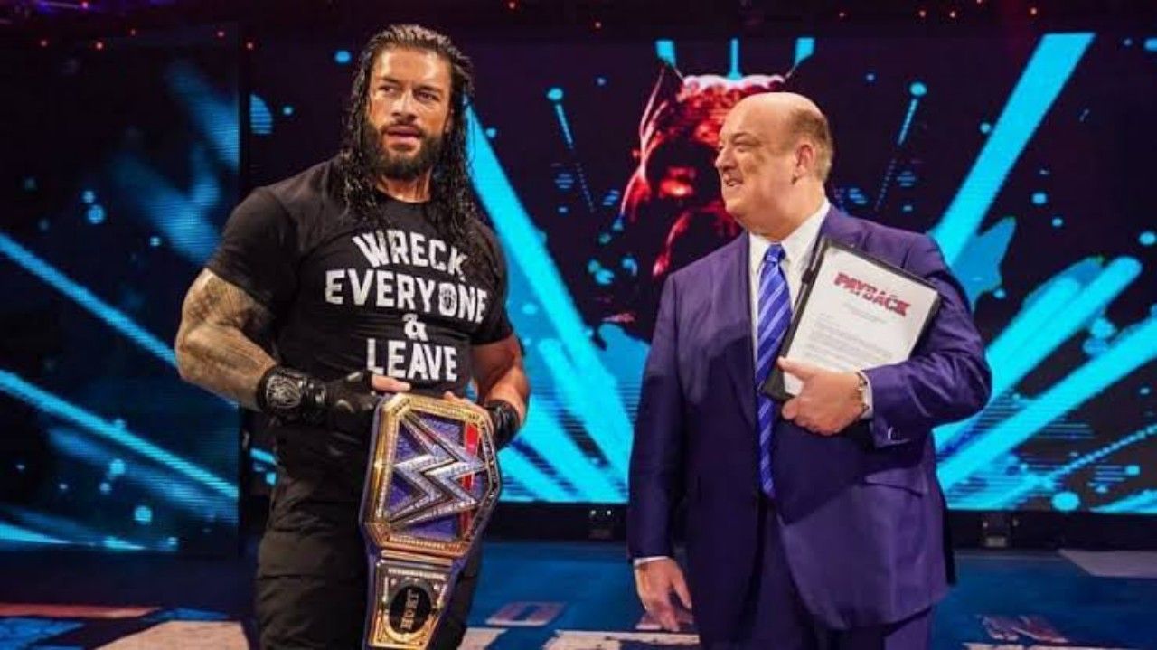 अनडिस्प्यूटेड WWE यूनिवर्सल चैंपियन रोमन रेंस और पॉल हेमन 