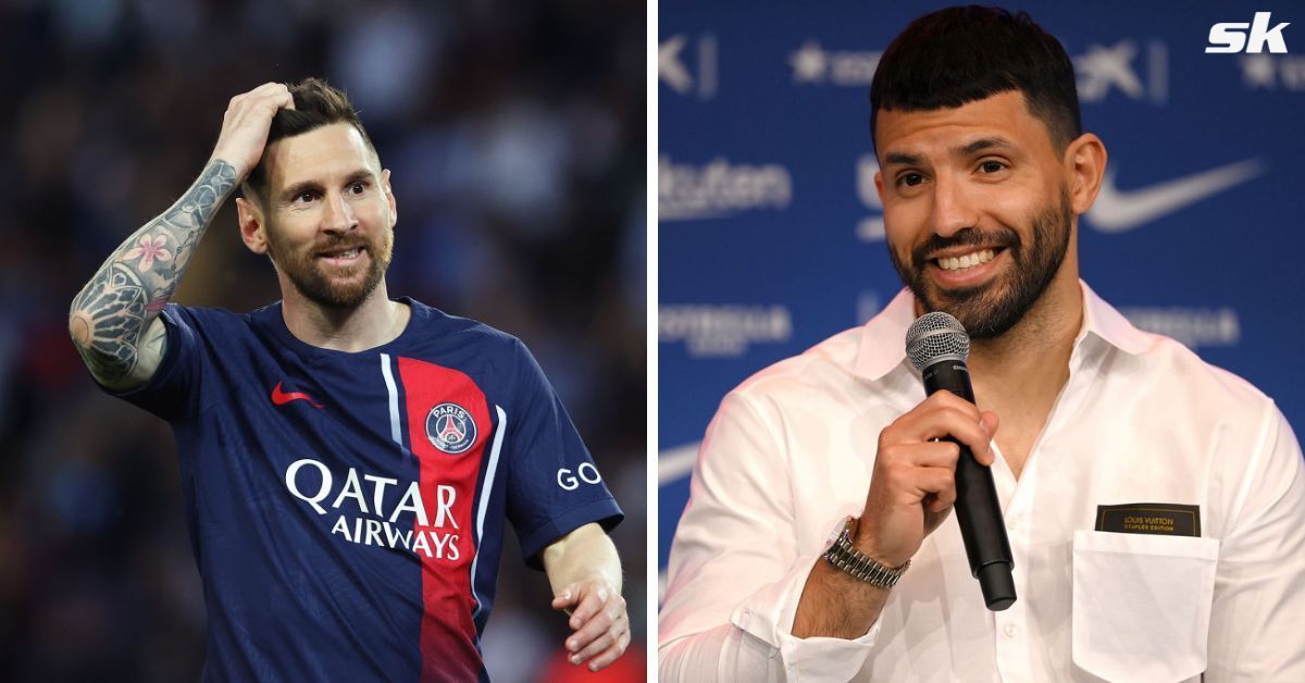 Sergio Aguero is already joking with Lionel Messi