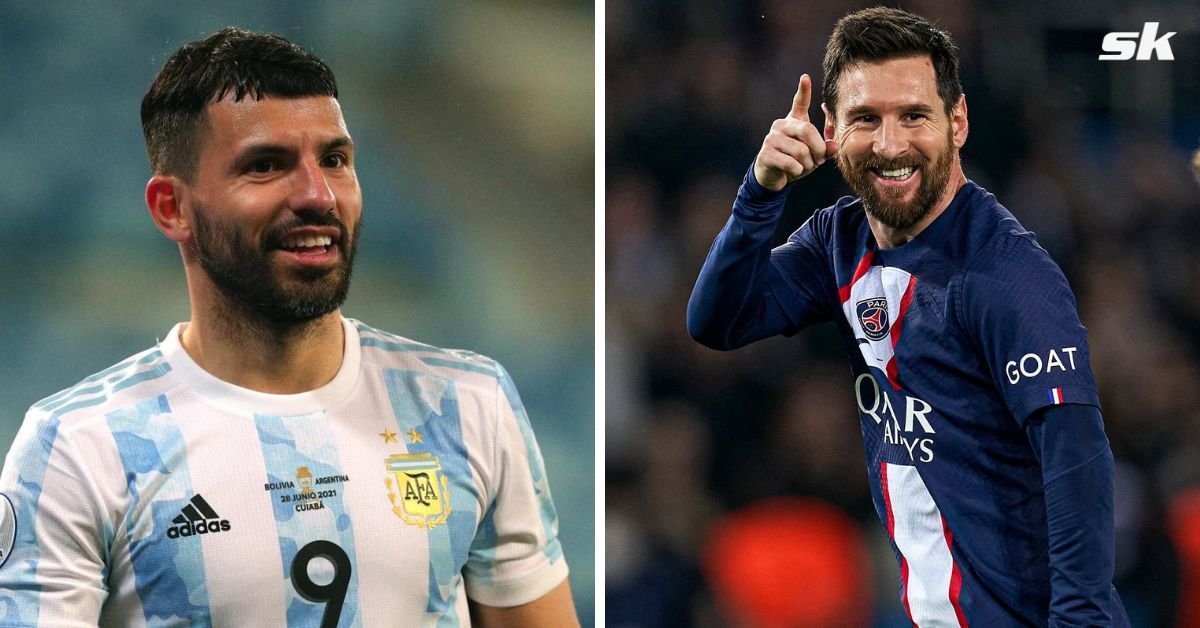 Sergio Aguero jokes about following Lionel Messi to Miami.