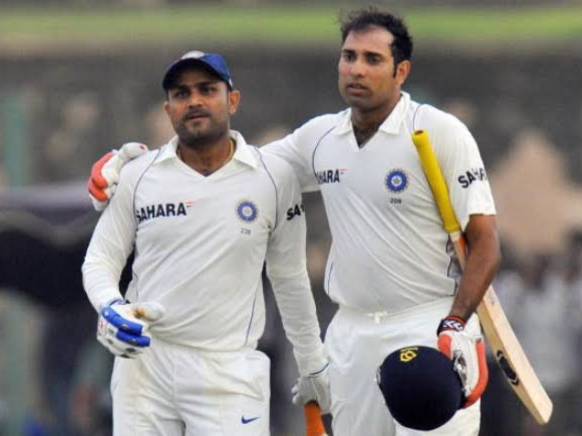 Virender Sehwag and VVS Laxman. 