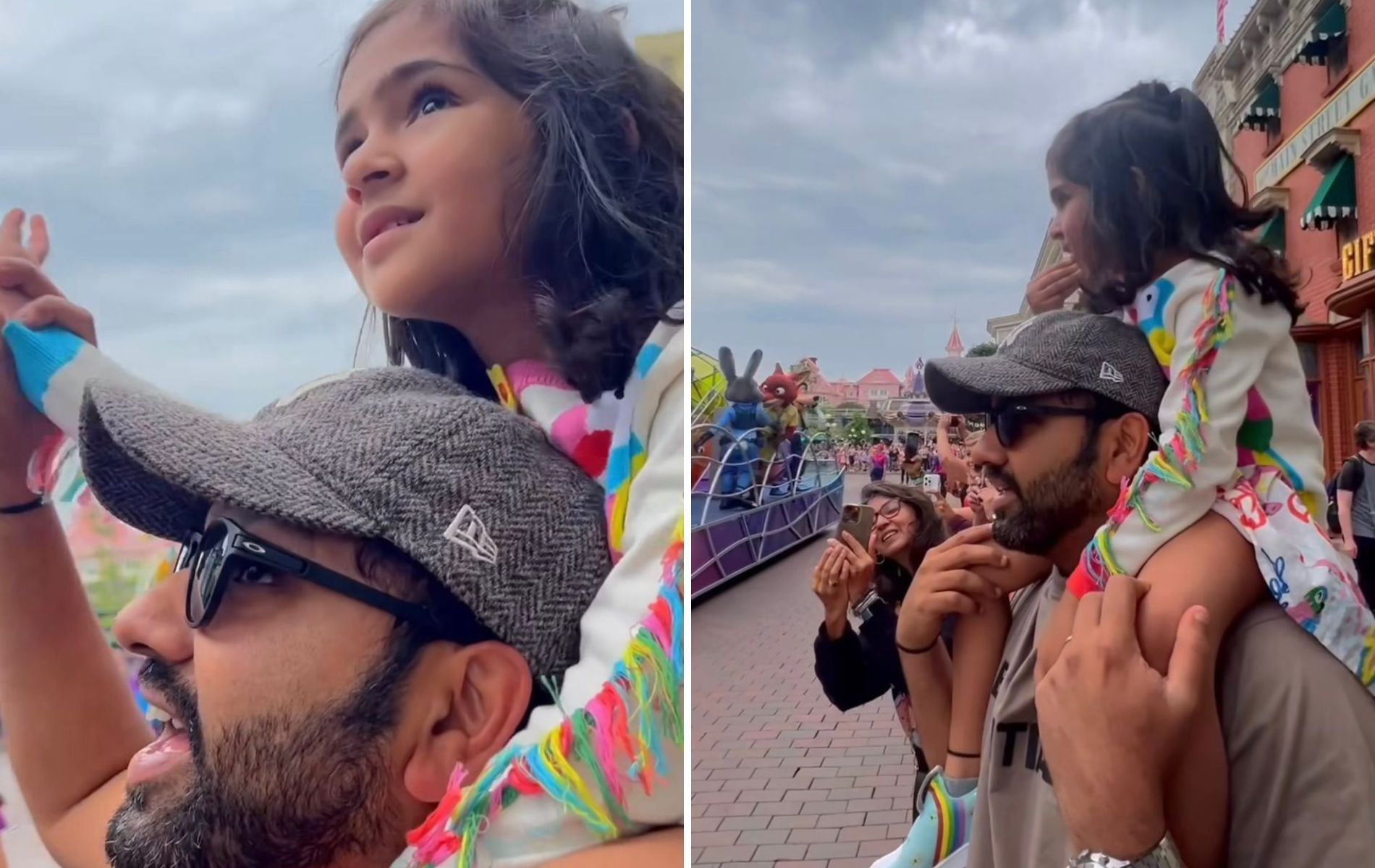 Rohit Sharma with his daughter Samaira. (Pics: Instagram)