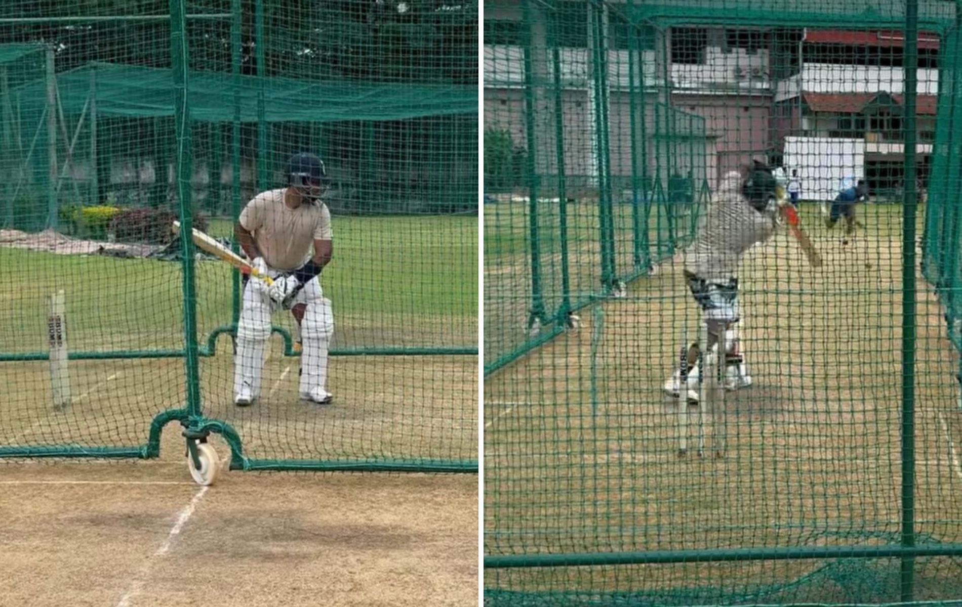 Sarfaraz Khan during a net session. (Pics: Instagram)