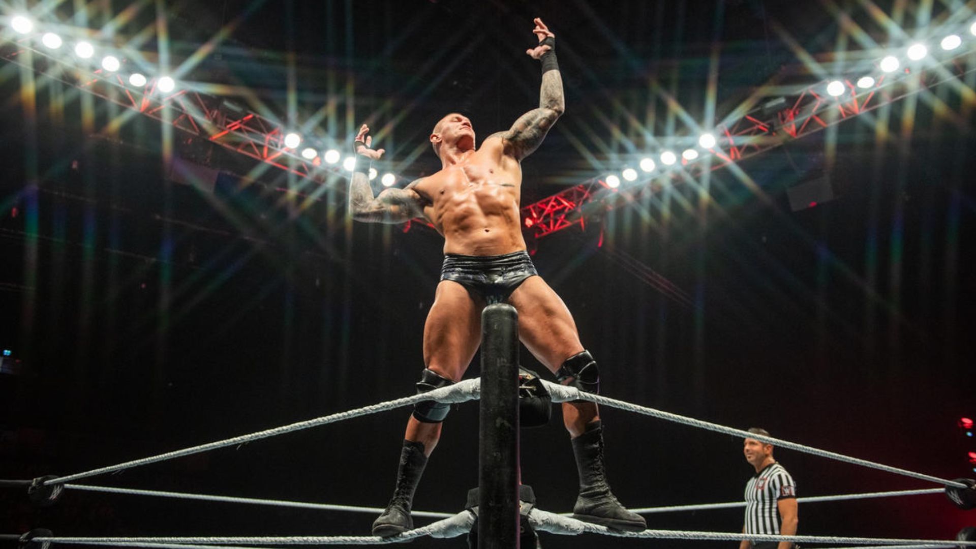 Randy Orton during his entrance. Image Credits: wwe.com