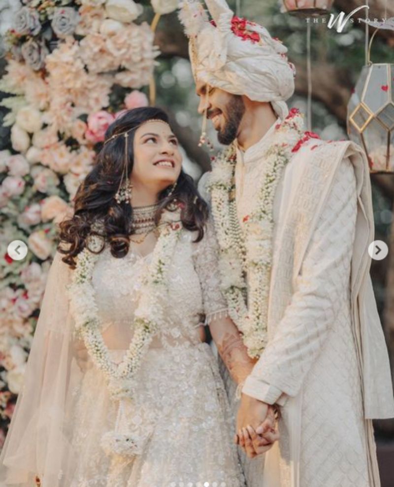 Ruturaj Gaikwad&rsquo;s wife is also a cricketer. Pic: @theweddingstory_official