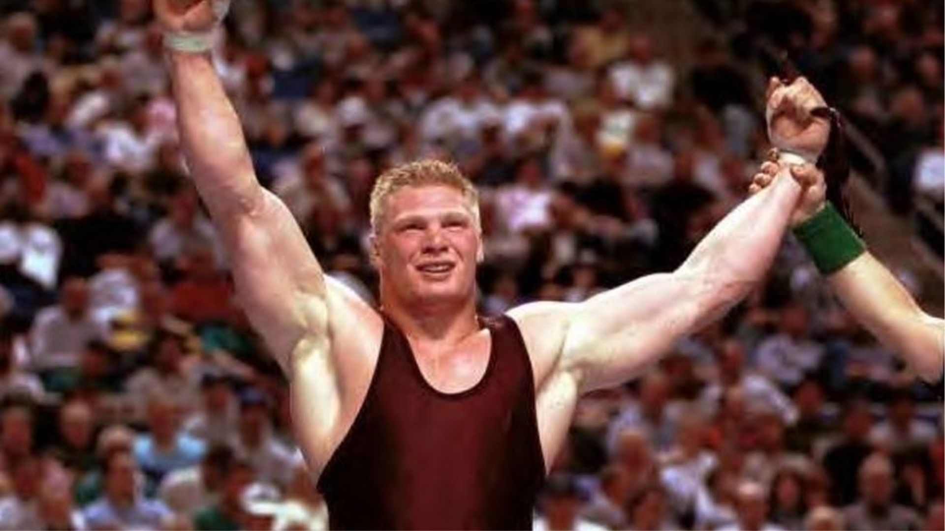 Brock Lesnar dominated collegiate wrestling.