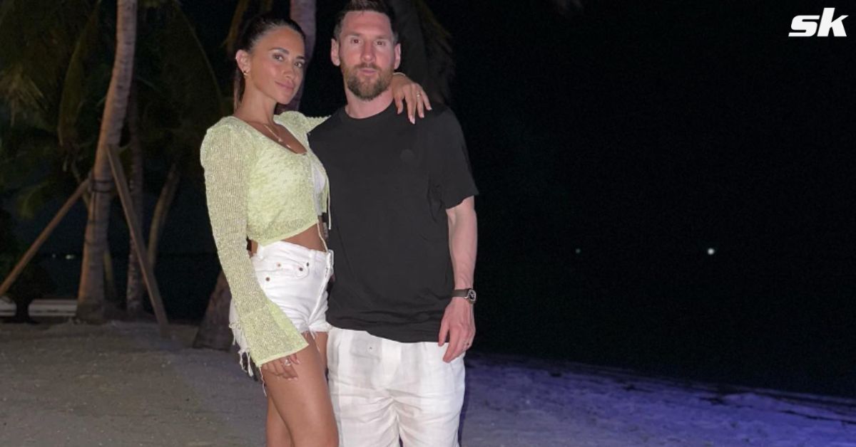 Lionel Messi and Antonella Roccuzzo on holiday ahead of Miami move.