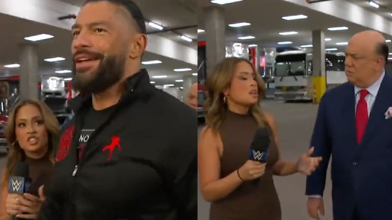 Reigns had a hearty laugh at Kayla