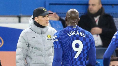 Tuchel (left) and Lukaku were at loggerheads at Stamford Bridge.