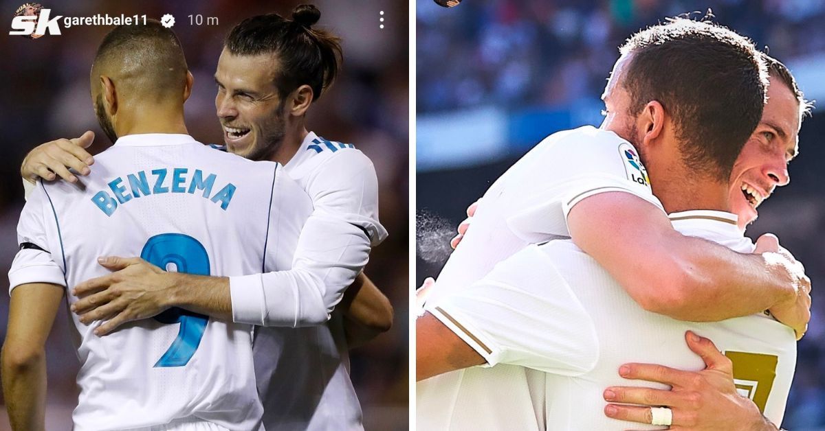 Gareth Bale posted farewell messages for former Real Madrid teammates Karim Benzema and eden Hazard