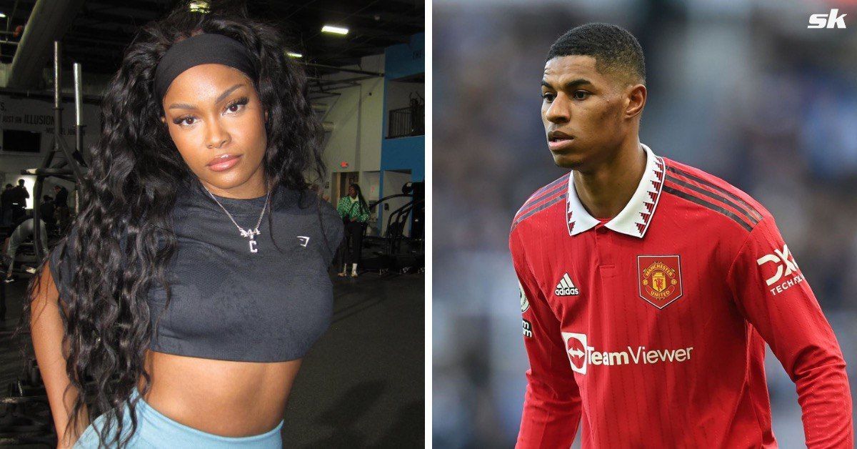 Marcus Rashford pictured with fitness model in Miami