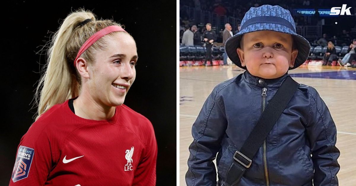 Missy Bo Kearns sends Hasbulla a Liverpool jersey.