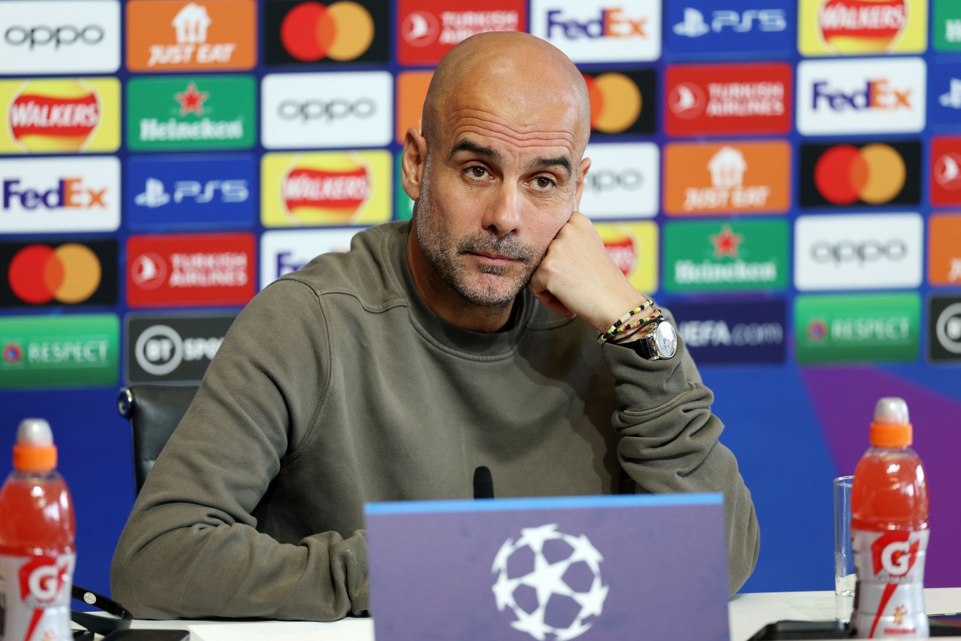 Manchester City FC Training Session And Press Conference