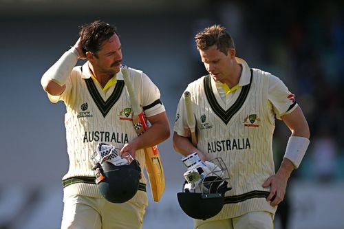 Travis Head and Steve Smith were the only batters to cross the 50-run mark in Australia's first innings.