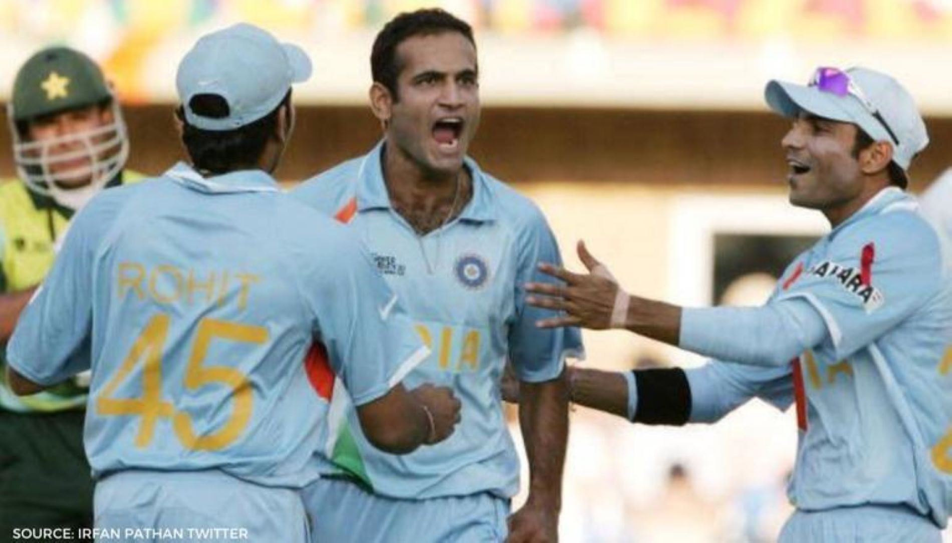 Irfan Pathan starred in the 2007 T20 World Cup final against Pakistan.