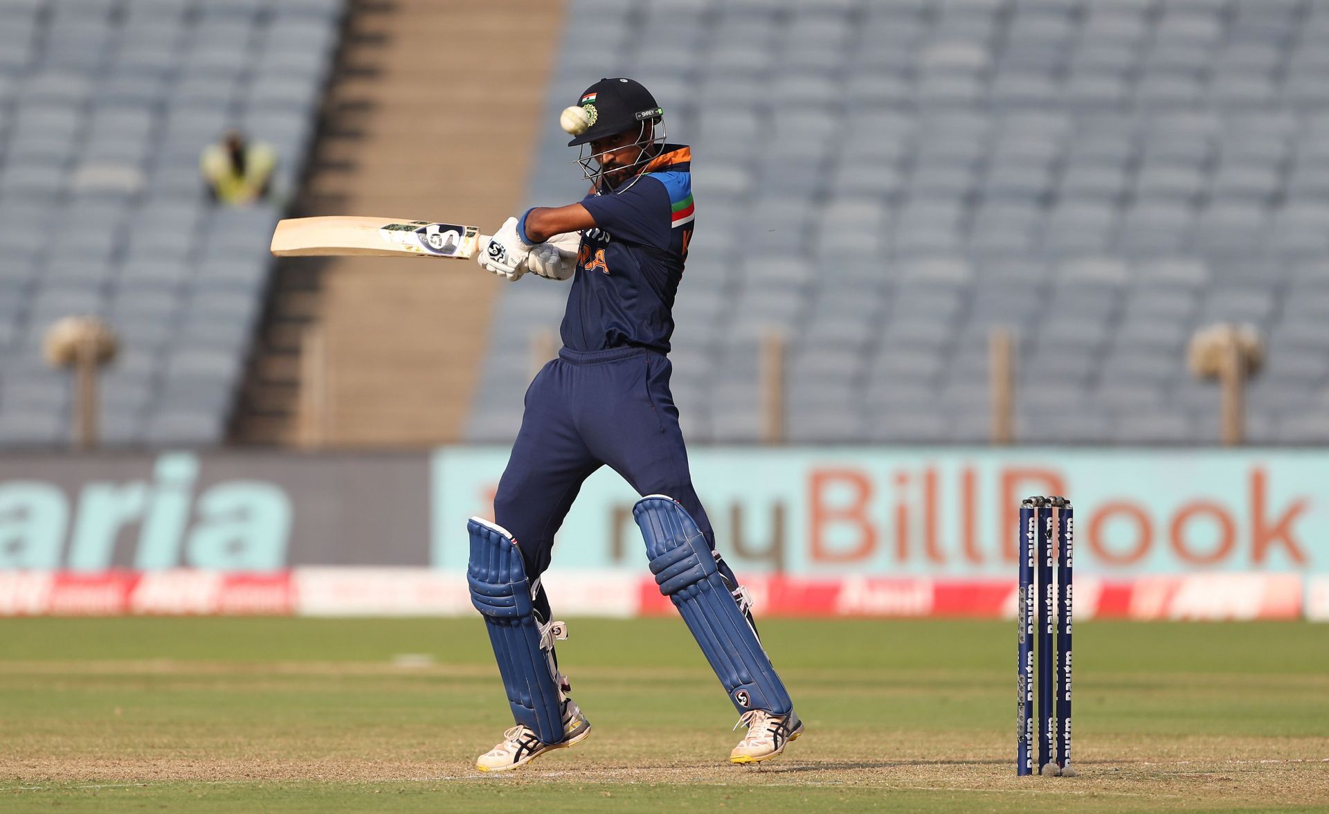 Krunal Pandya hit a half-century against England on his debut