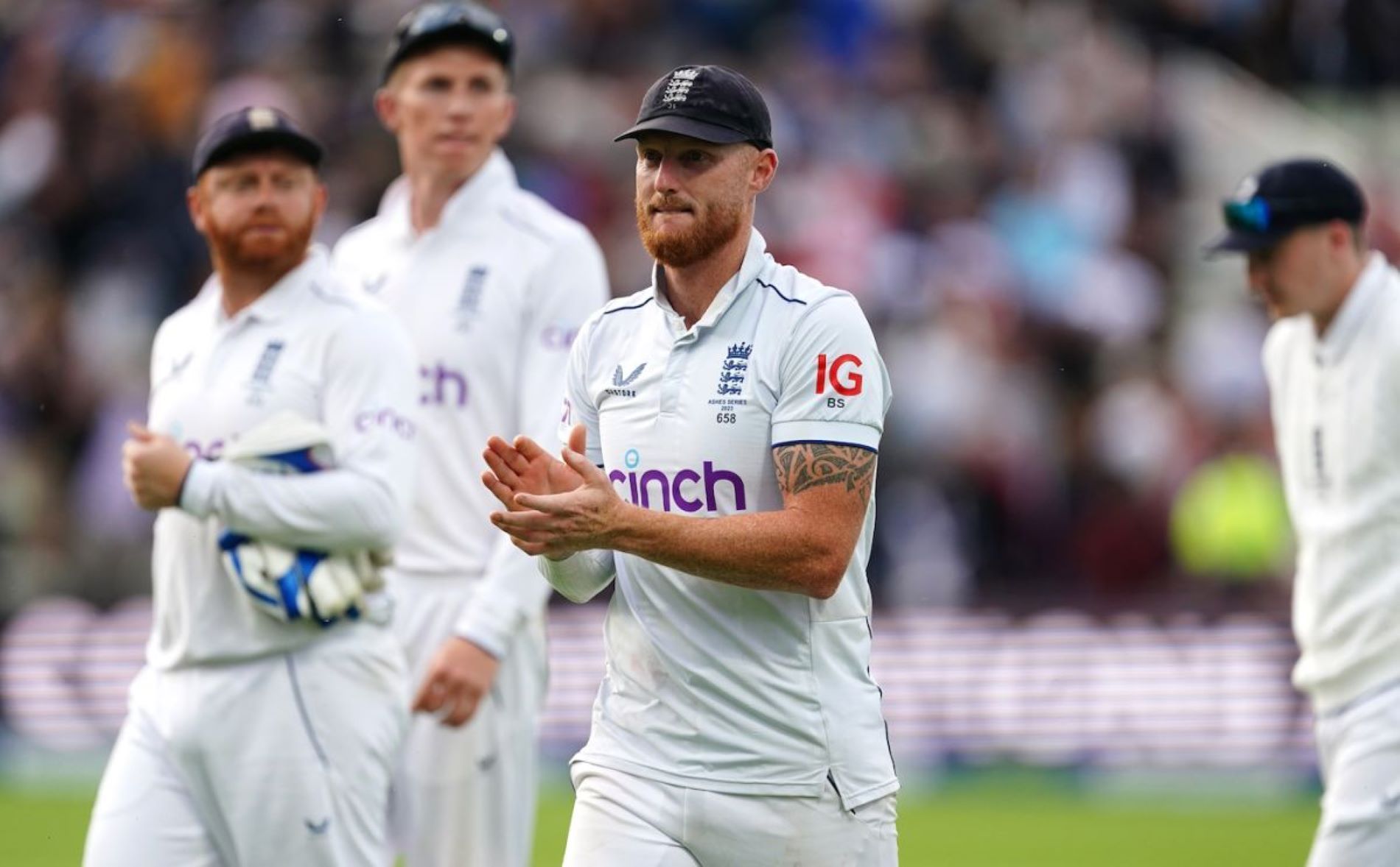 The England team walked away disappointed after losing a thrilling first Test.
