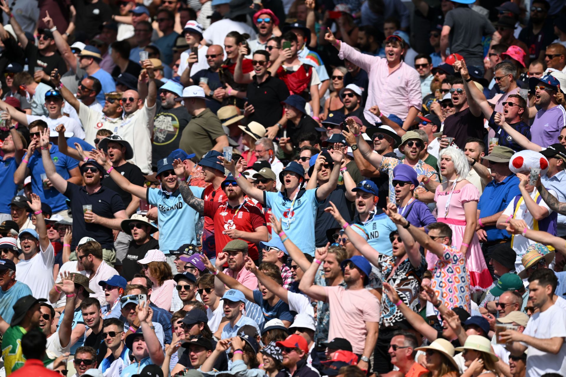 The crowd at Edgbaston during 1st Ashes Test. (Credits: Getty)