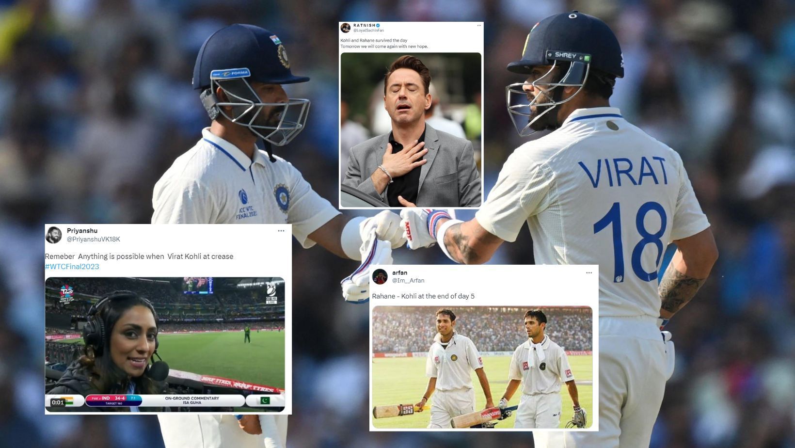 Twitter reactions to Virat Kohli and Ajinkya Rahane