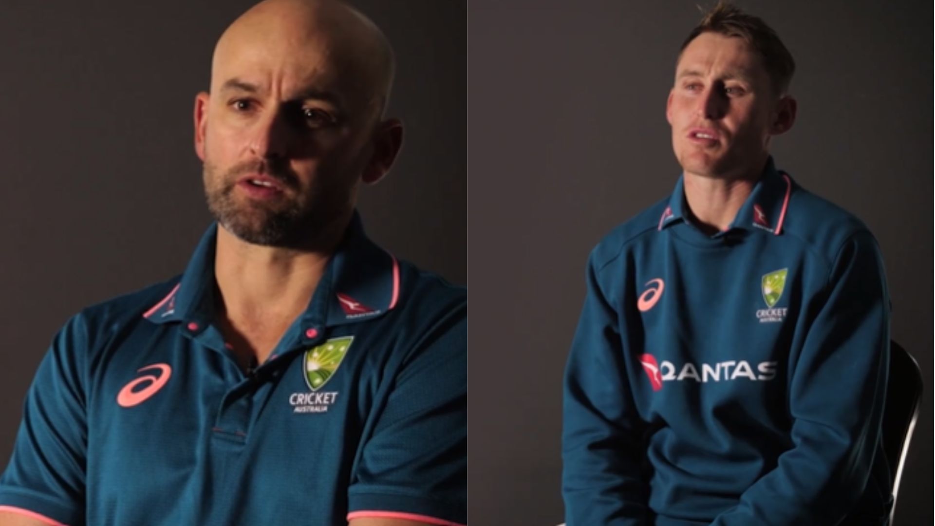 Nathan Lyon (L) &amp; Marnus labuschagne (P.C.:cricket.com.au)