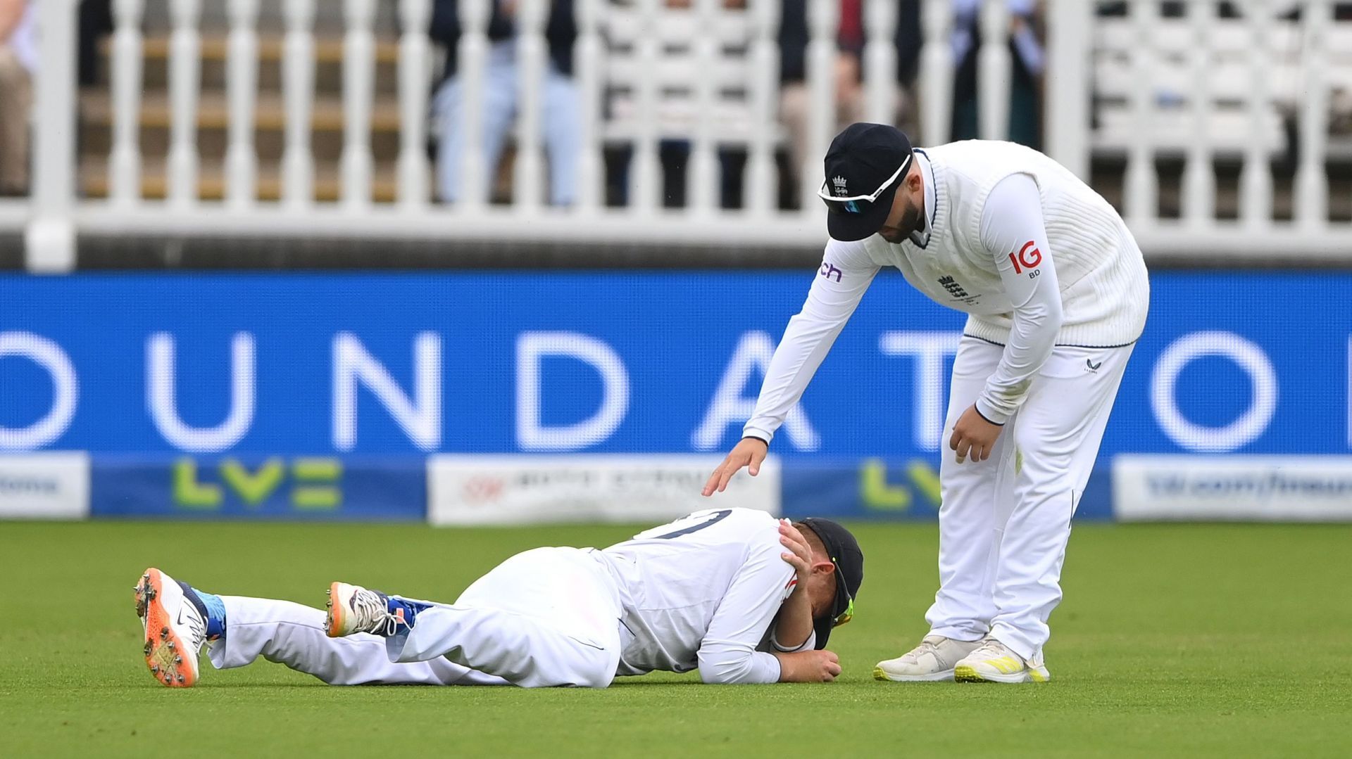 An injury to Ollie Pope made the day worse for the fielding side. (Pic: Getty Images)