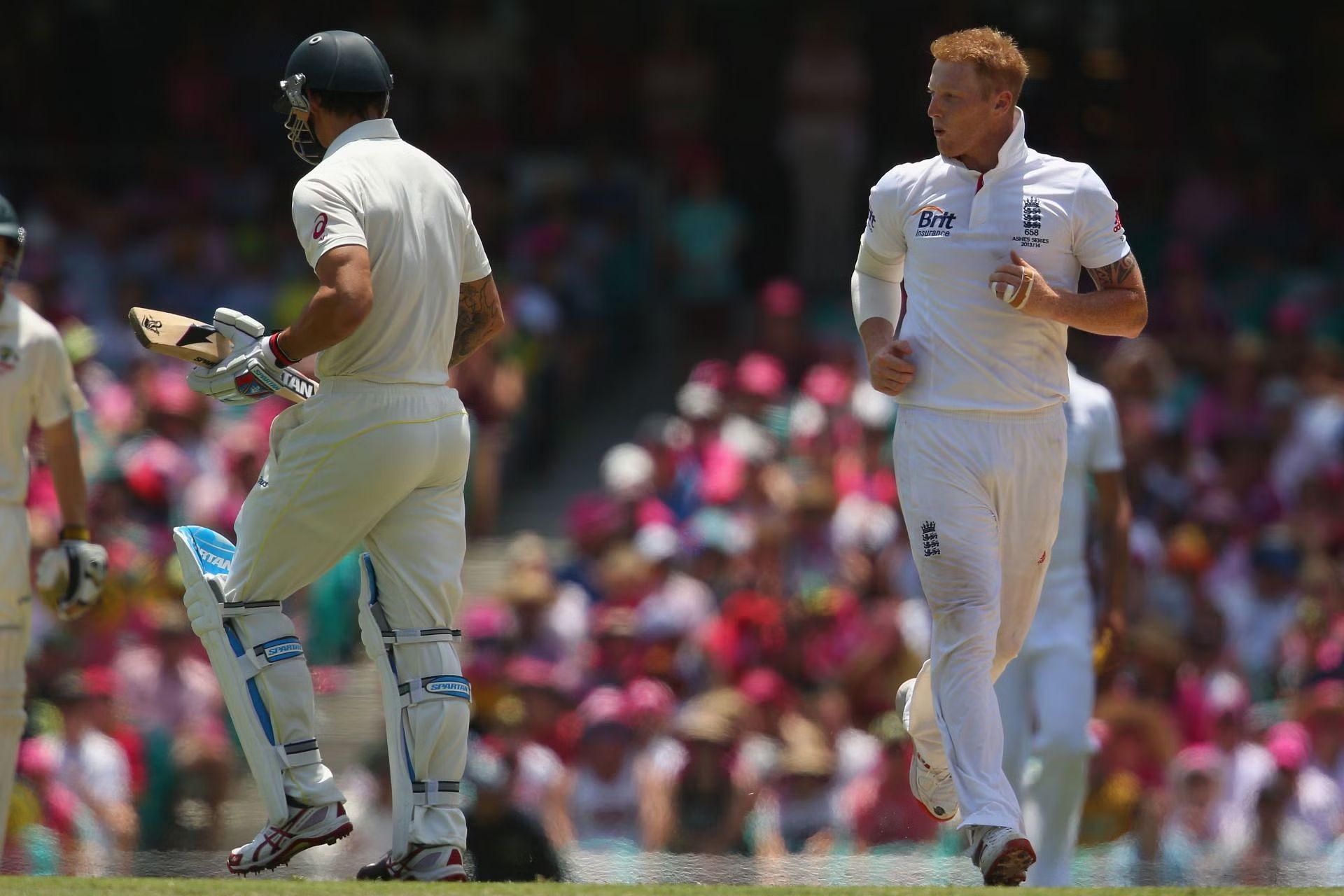 Mitchell Johnson (left) and Ben Stokes (Pic: Getty Images)