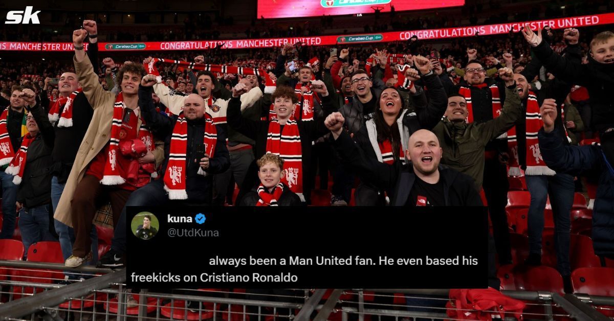 Manchester United fans gush over video of Mount imitating Ronaldo.