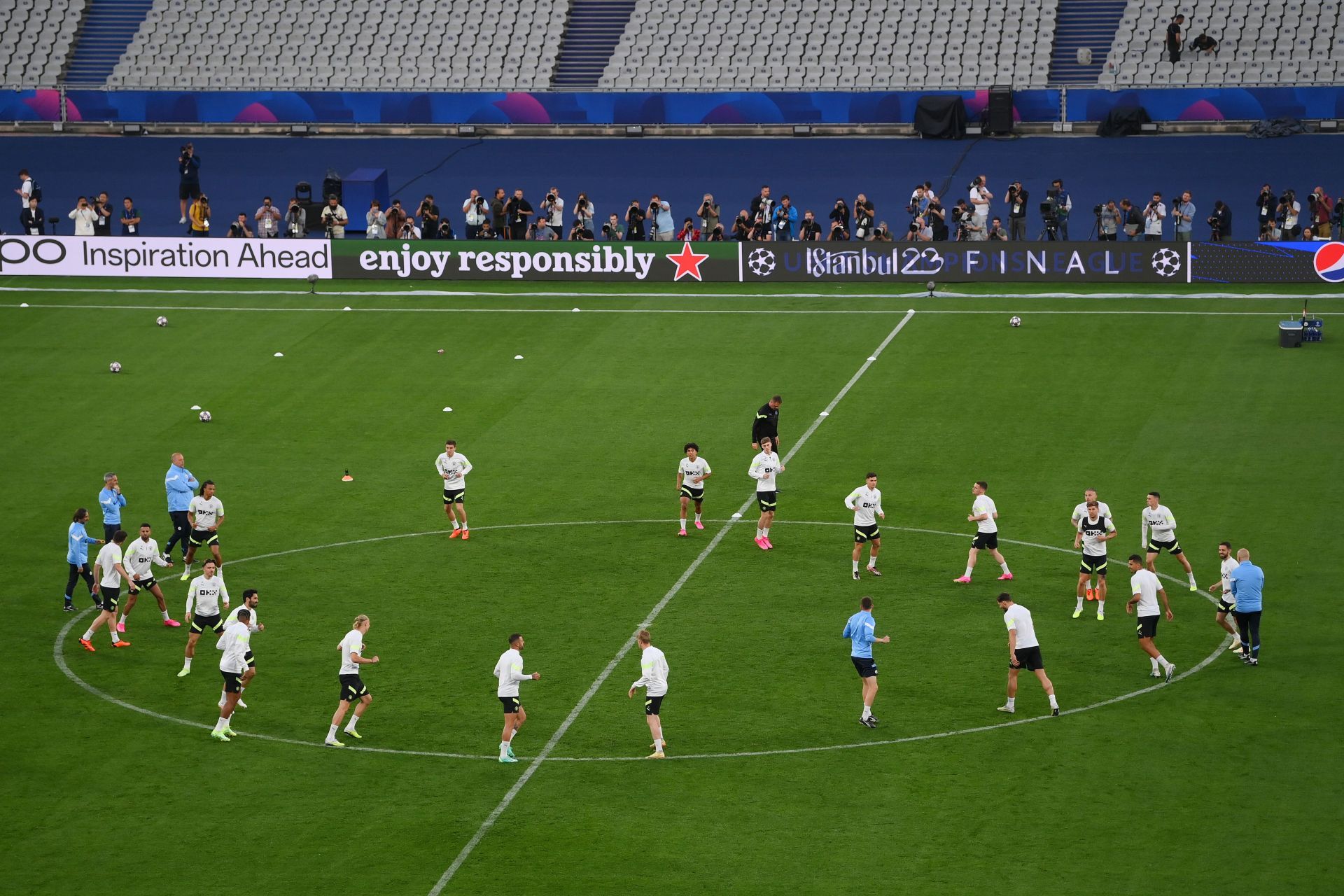 Manchester City FC Training Session And Press Conference - UEFA Champions League Final 2022/23