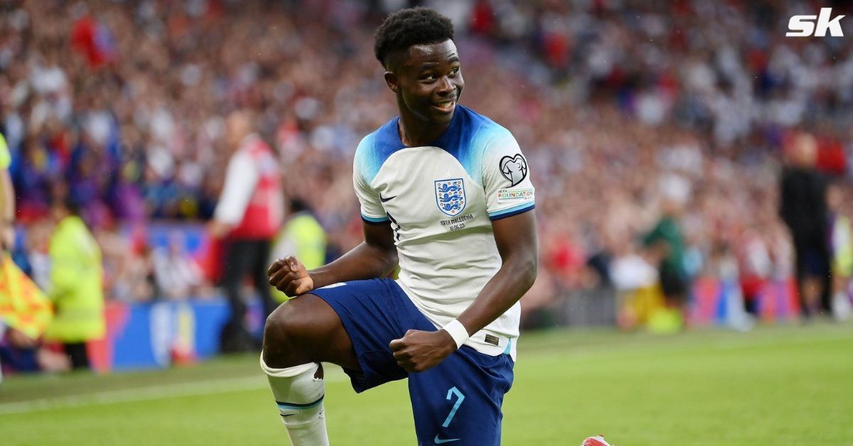 Arsenal and England forward Bukayo Saka.