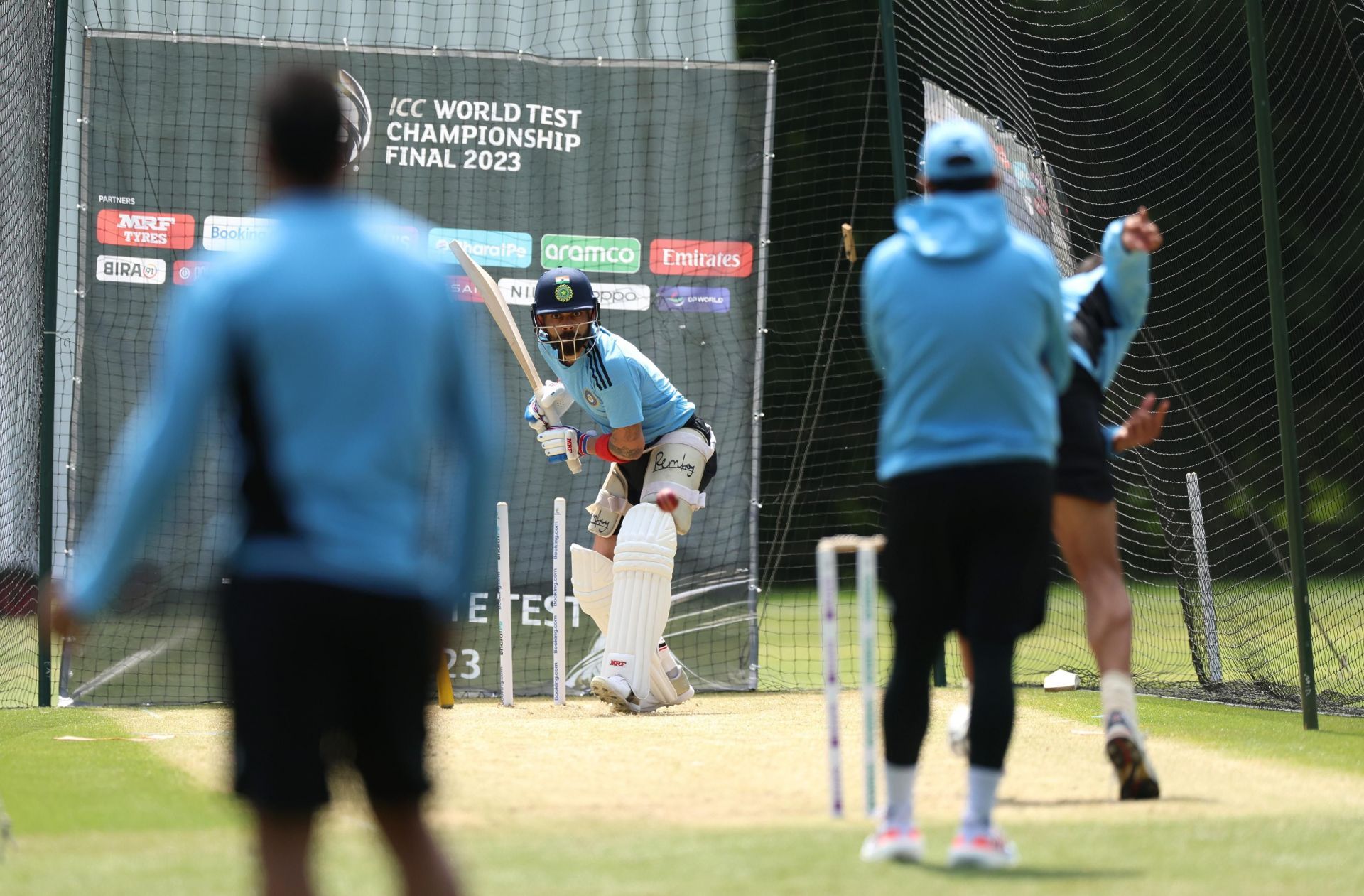 Virat Kohli in practice sessaion ahead of WTC final (P.C.:ICC)