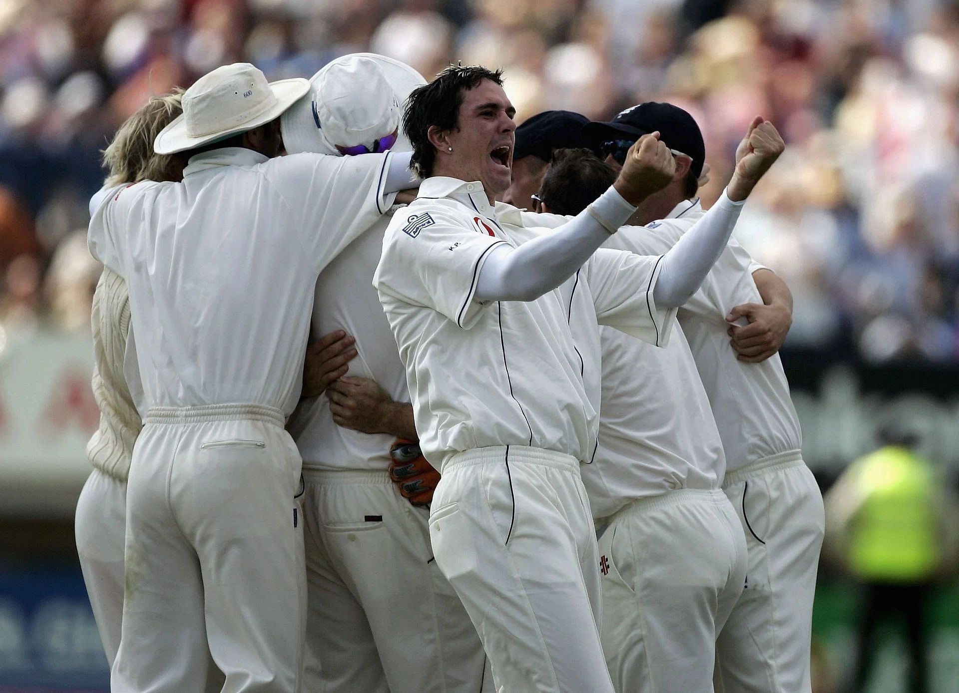England celebrate a famous win at Edgbaston in 2005. (Pic: Getty Images)