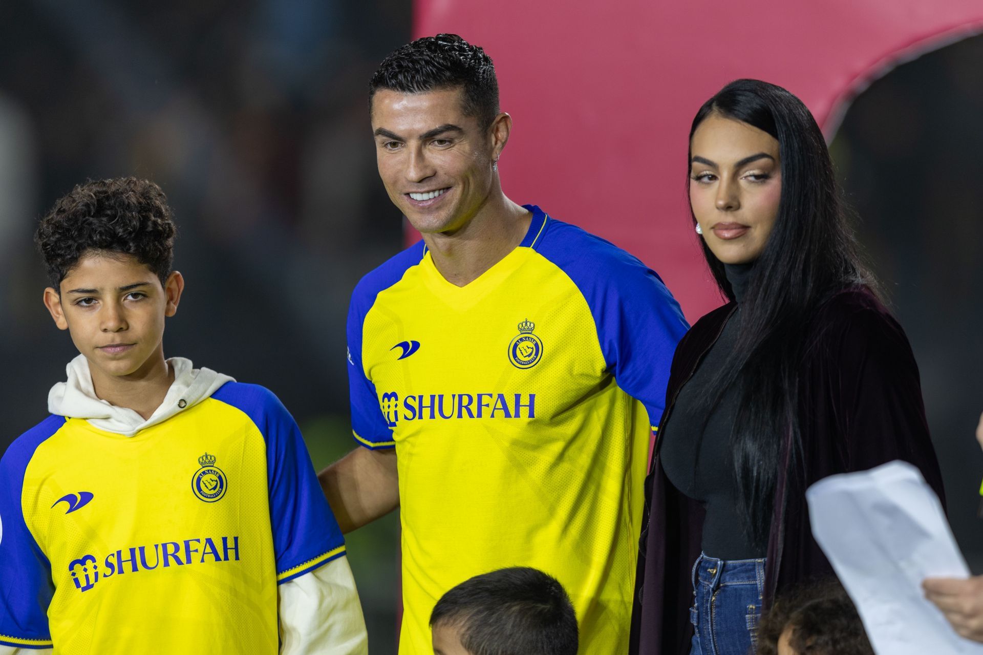 Ronaldo with his girlfriend, Georgina Rodriguez