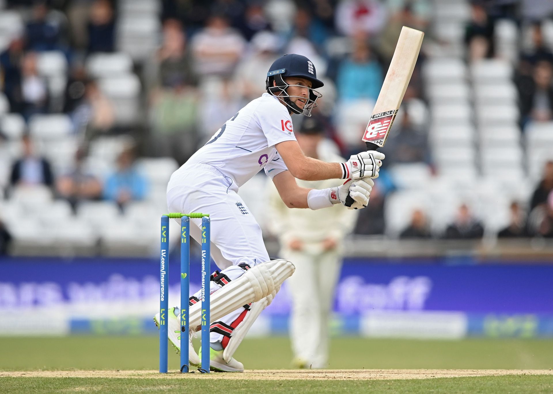 Joe Root during his unbeaten knock against New Zealand in Leeds (Pic: Getty Images)