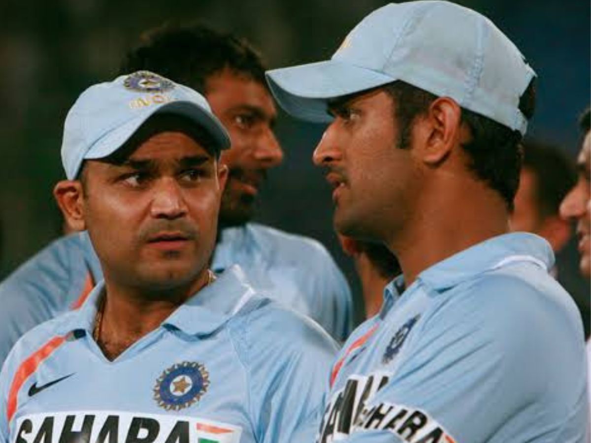 Virender Sehwag and MS Dhoni.