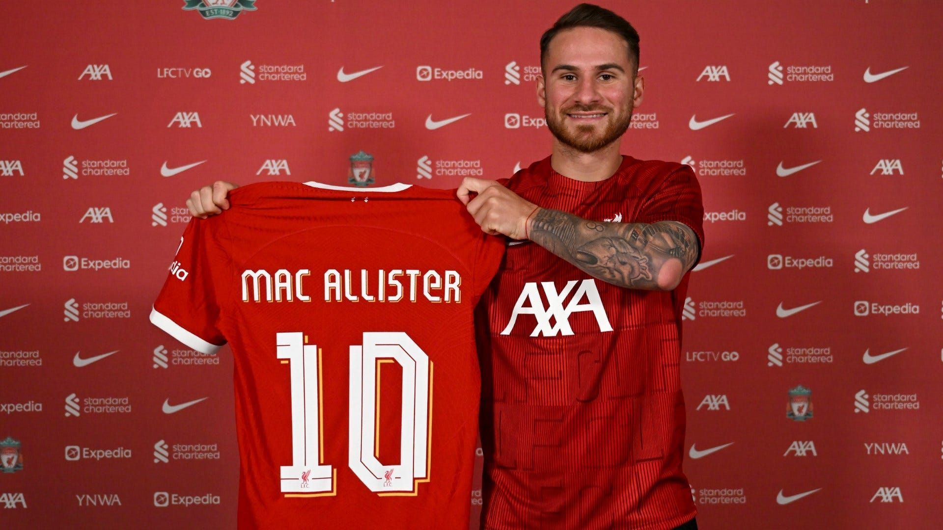 Liverpool&#039;s new number 10: Mac Allister will be keen to add to his World Cup Winners medal.
