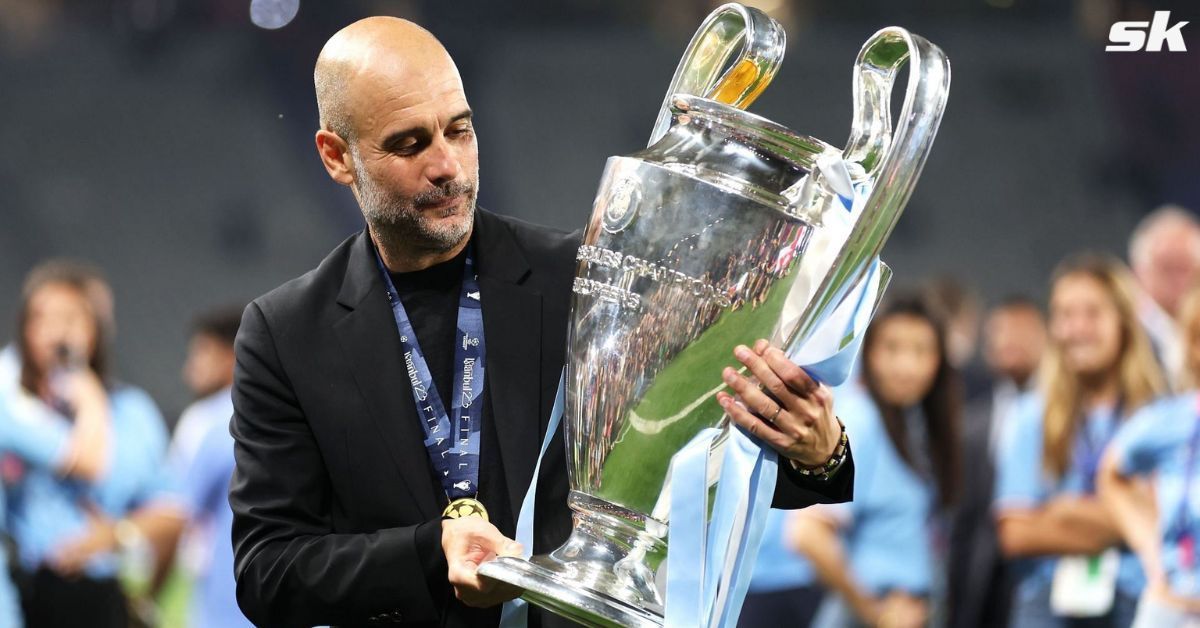 Pep Guardiola is lauded by former club Barcelona.