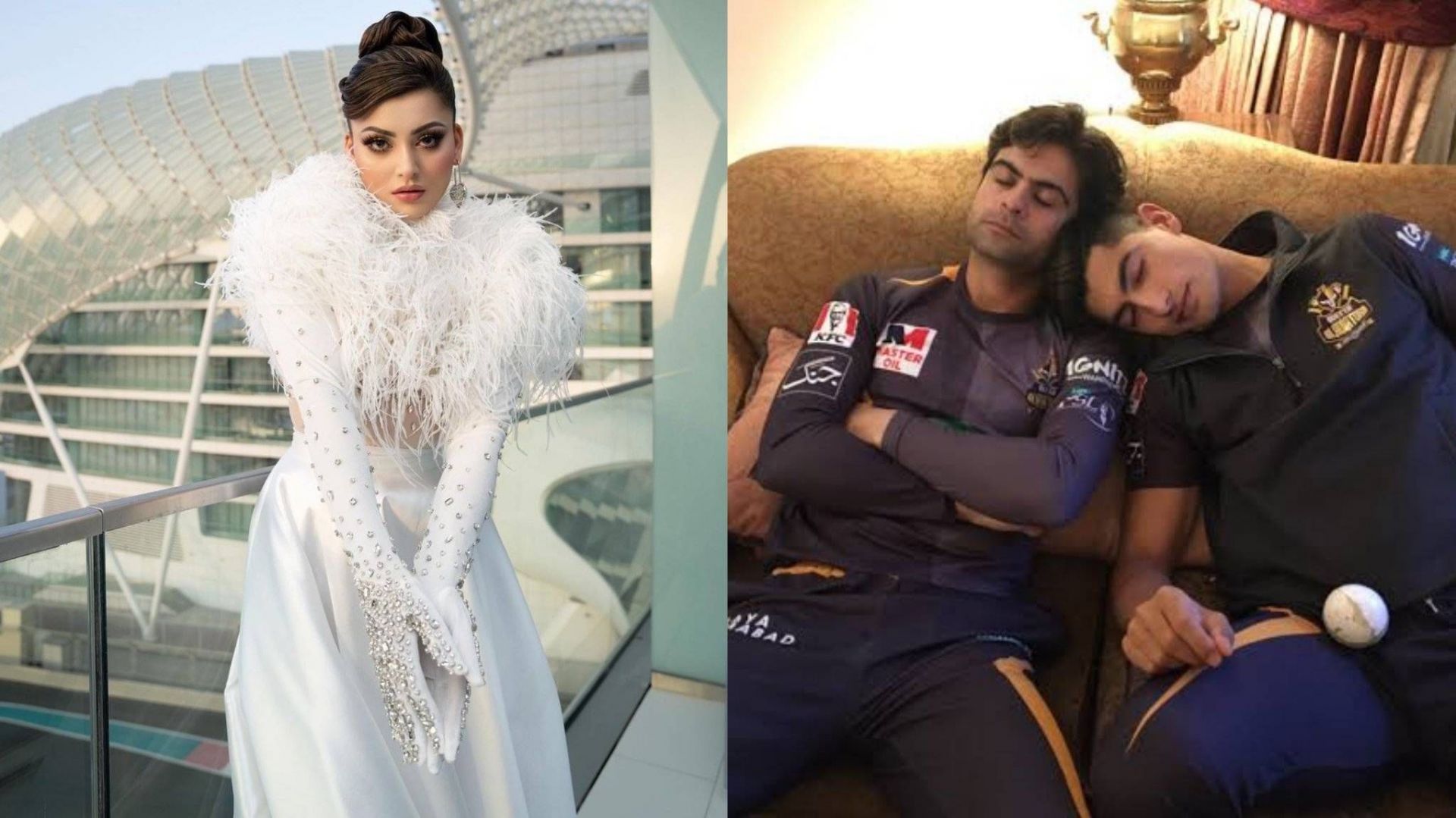 Urvashi Rautela, Naseem Shah and Ahmed Shehzad (Image: Instagram)