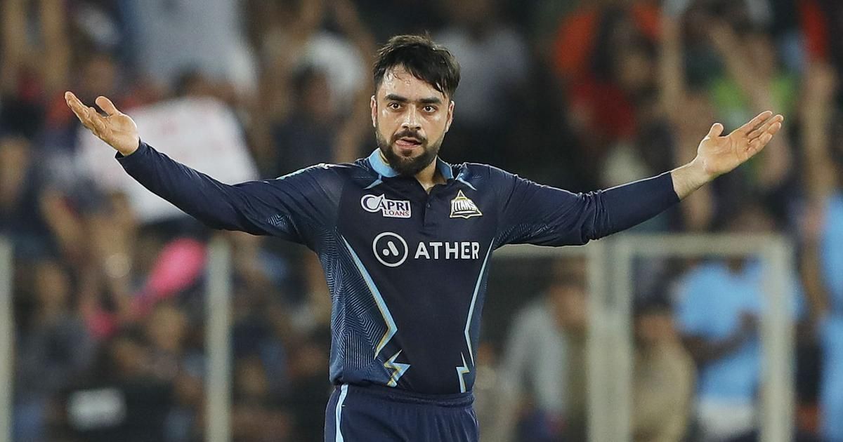 Rashid Khan celebrating a wicket in the IPL. (PC: BCCI)