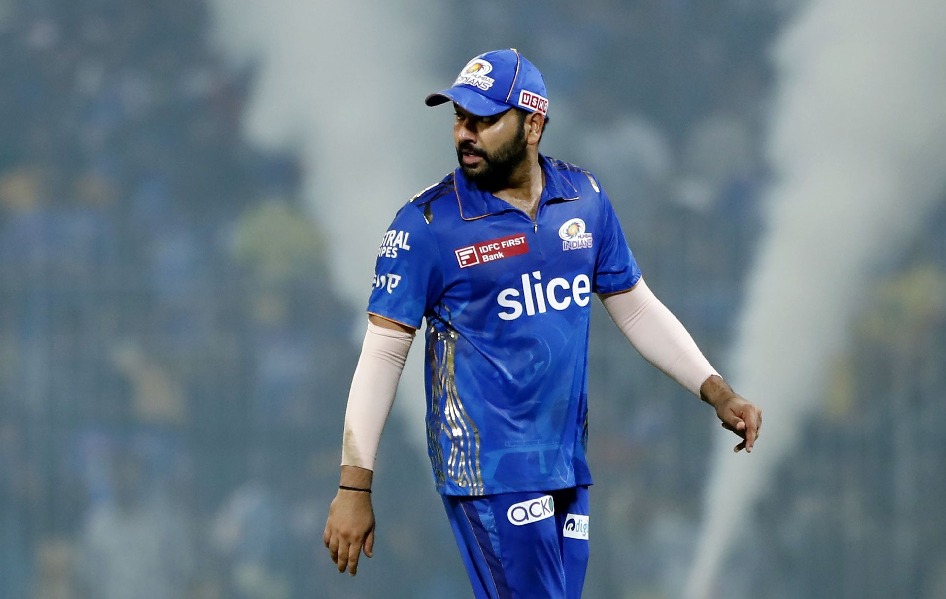 Rohit Sharma captaining Mumbai Indians in the IPL. (Pic: Getty Images)