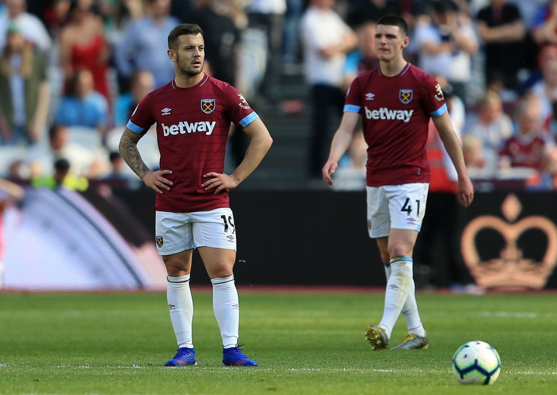 Jack Wilshere (left) is a massive fan of Rice (right)