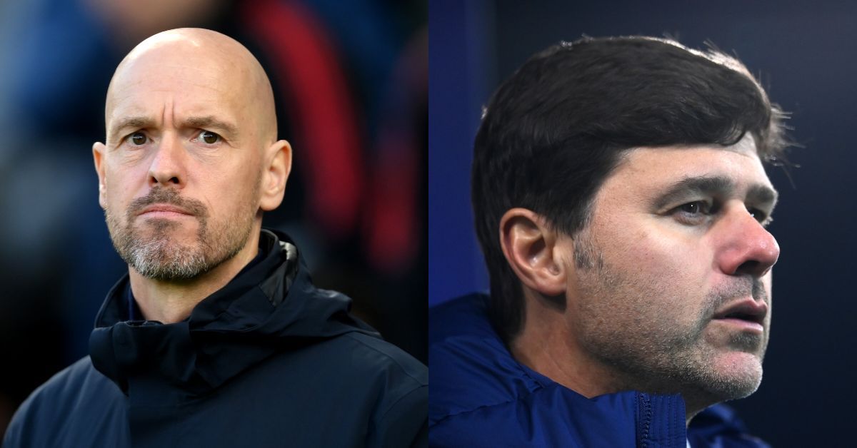 [L-to-R] Erik ten Hag and Mauricio Pochettino.