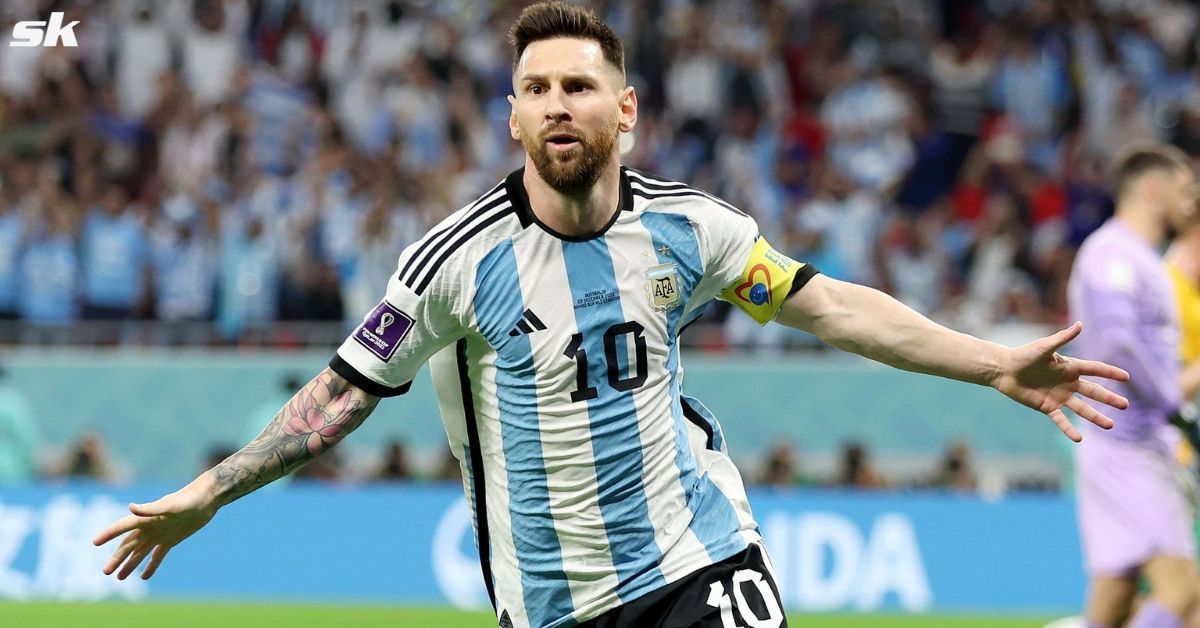 Messi Celebrates World Cup Final goal
