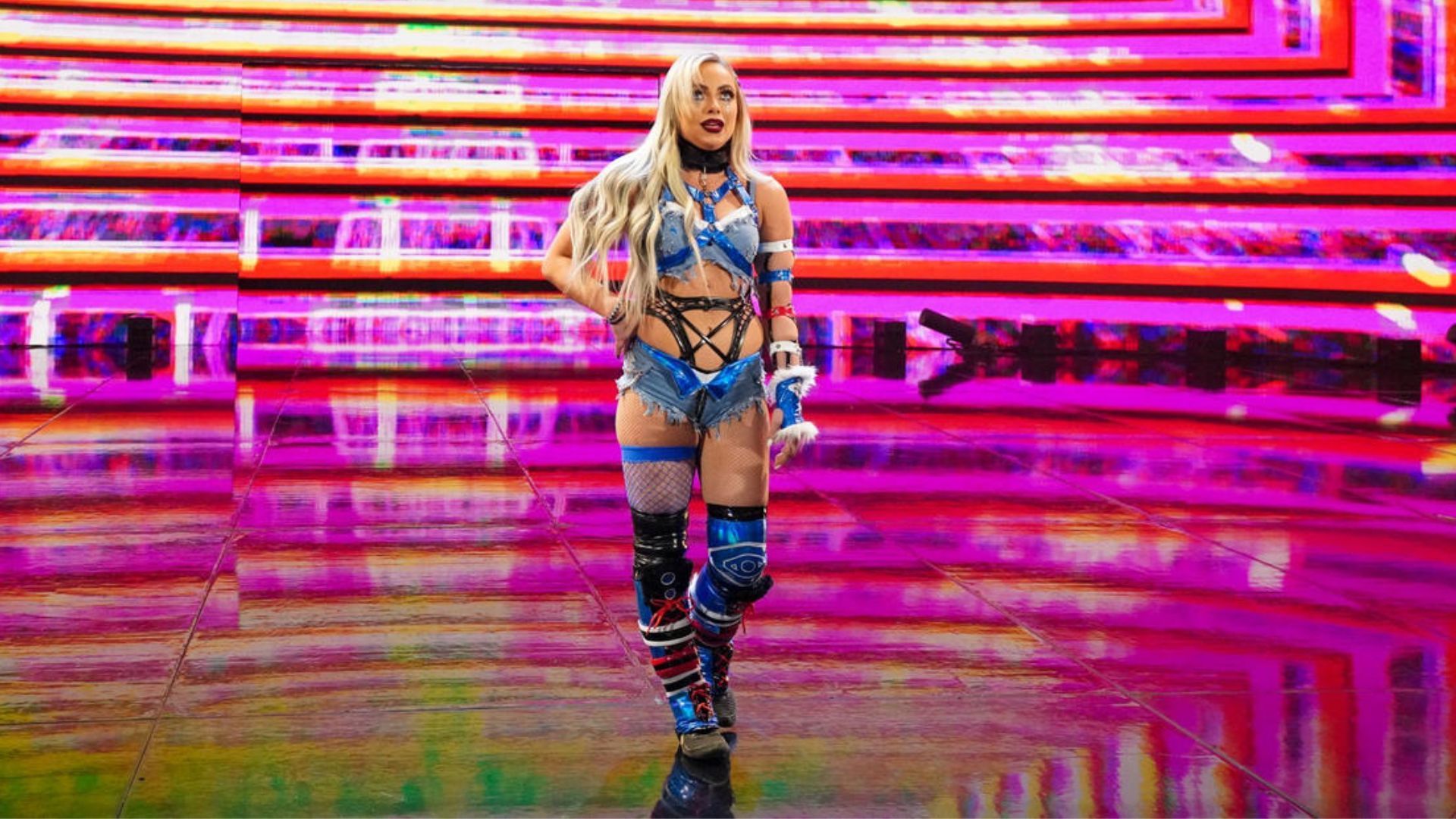 Liv Morgan making an entrance. Image Credits: wwe.com 