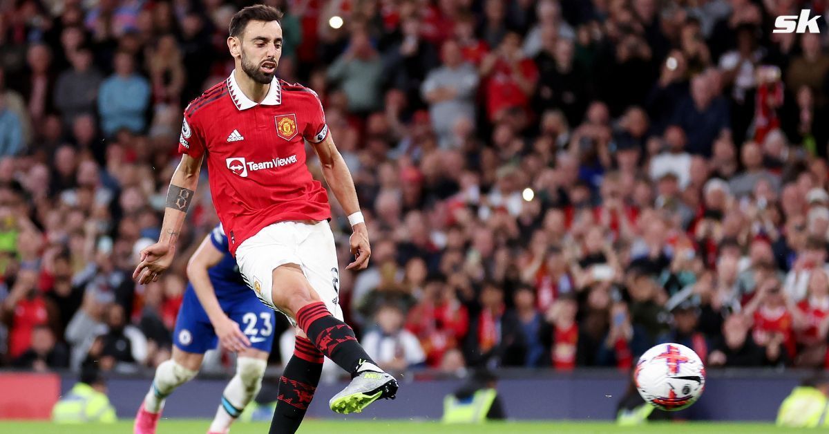 Manchester United midfielder Bruno Fernandes recorded an amzaing stat