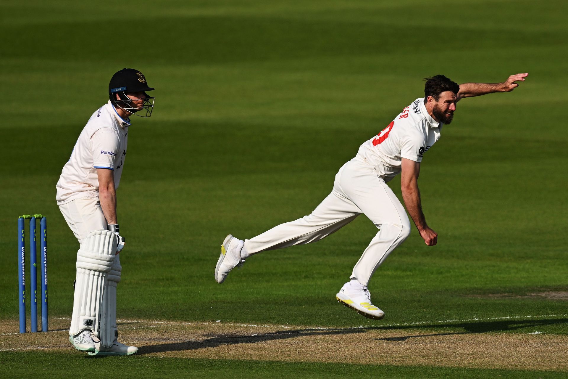 Michael Neser bowling for Glamorgan. (Pic: Getty Images)