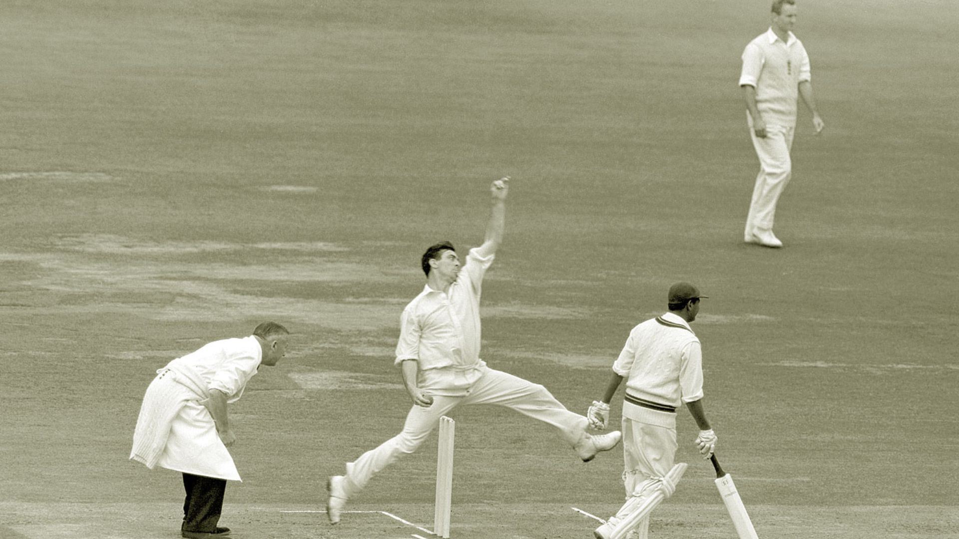 Trueman was the first bowler to bag 300 Test wickets.